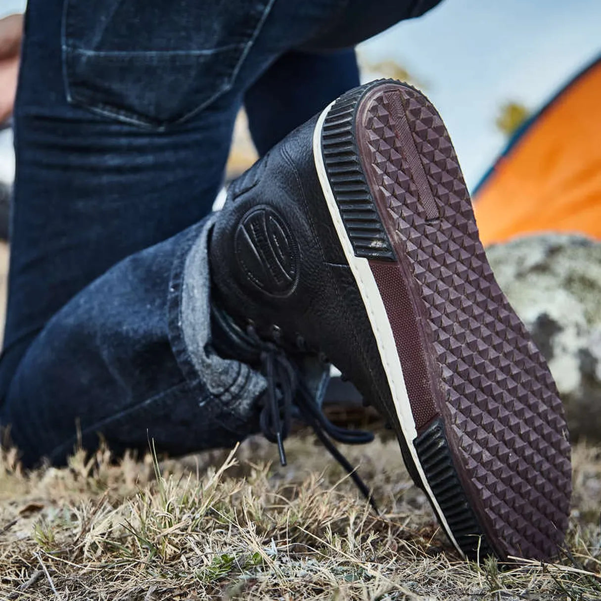 Umberto Luce Bonhan Moto Sneakers - Black/White