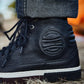Umberto Luce Bonhan Moto Sneakers - Black/White