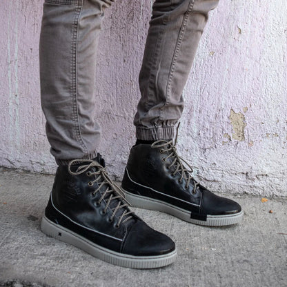 Umberto Luce Grako Motorcycle Sneakers - Black