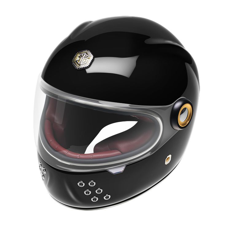 X-Guang Full Face Helmet - Hematite Glossy