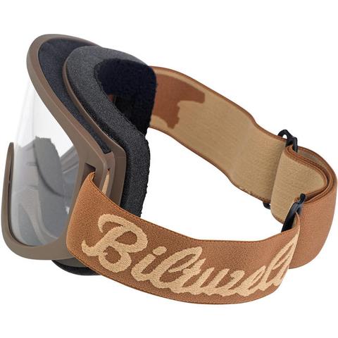 Biltwell Moto 2.0 Goggles - Script Chocolate