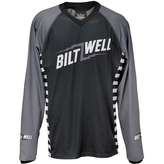Biltwell Bolts Moto Jersey - Black/Grey
