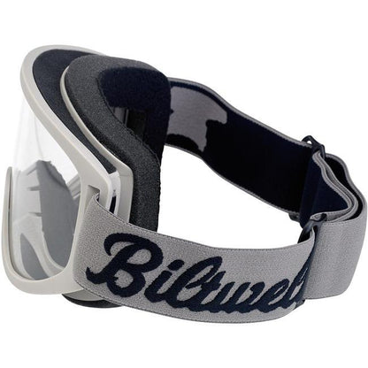 Biltwell Moto 2.0 Goggles - Script Titanium