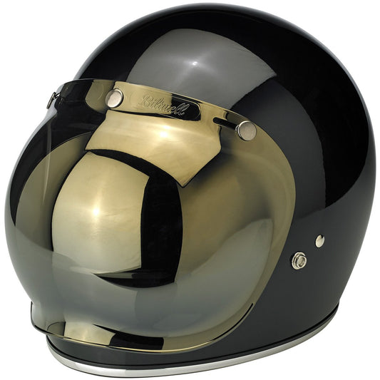 Biltwell Anti-Fog Bubble Shield - Gold Mirror