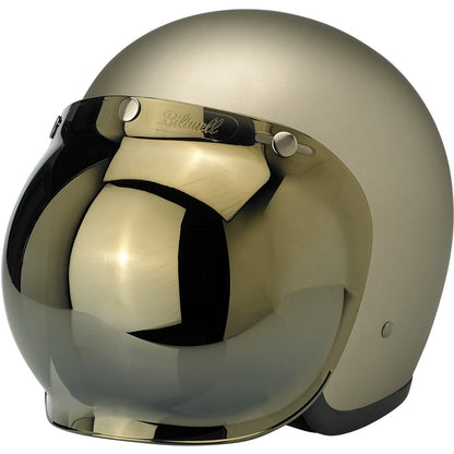 Biltwell Anti-Fog Bubble Shield - Gold Mirror