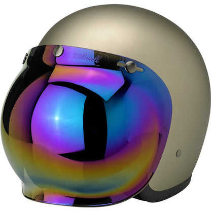 Biltwell Anti-Fog Bubble Shield - Rainbow Mirror