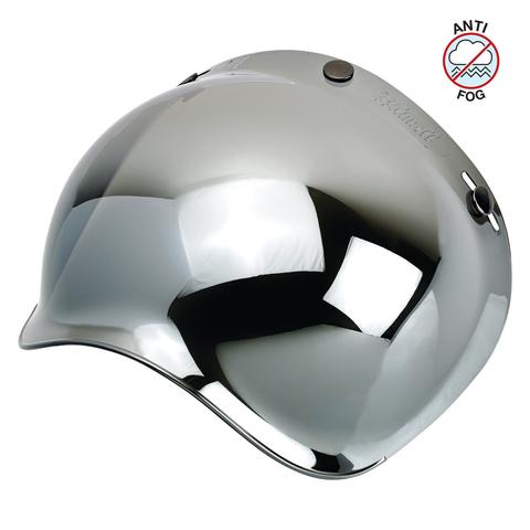 Biltwell Anti-Fog Bubble Shield - Chrome Mirror
