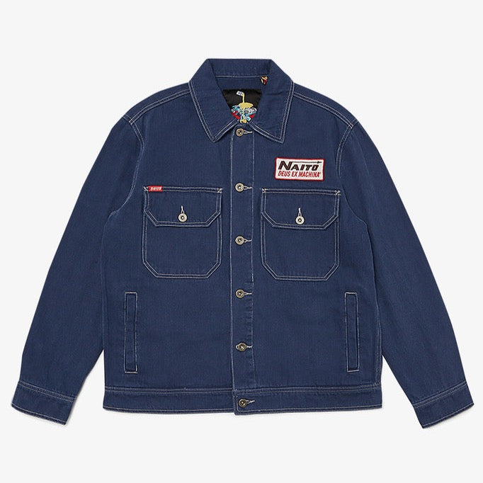 Deus Bull Twill Jacket - Workwear Blue