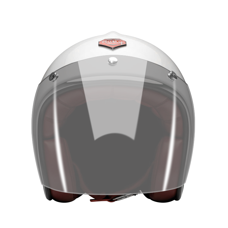Ruby Open Face Helmet Visor - Light Smoke