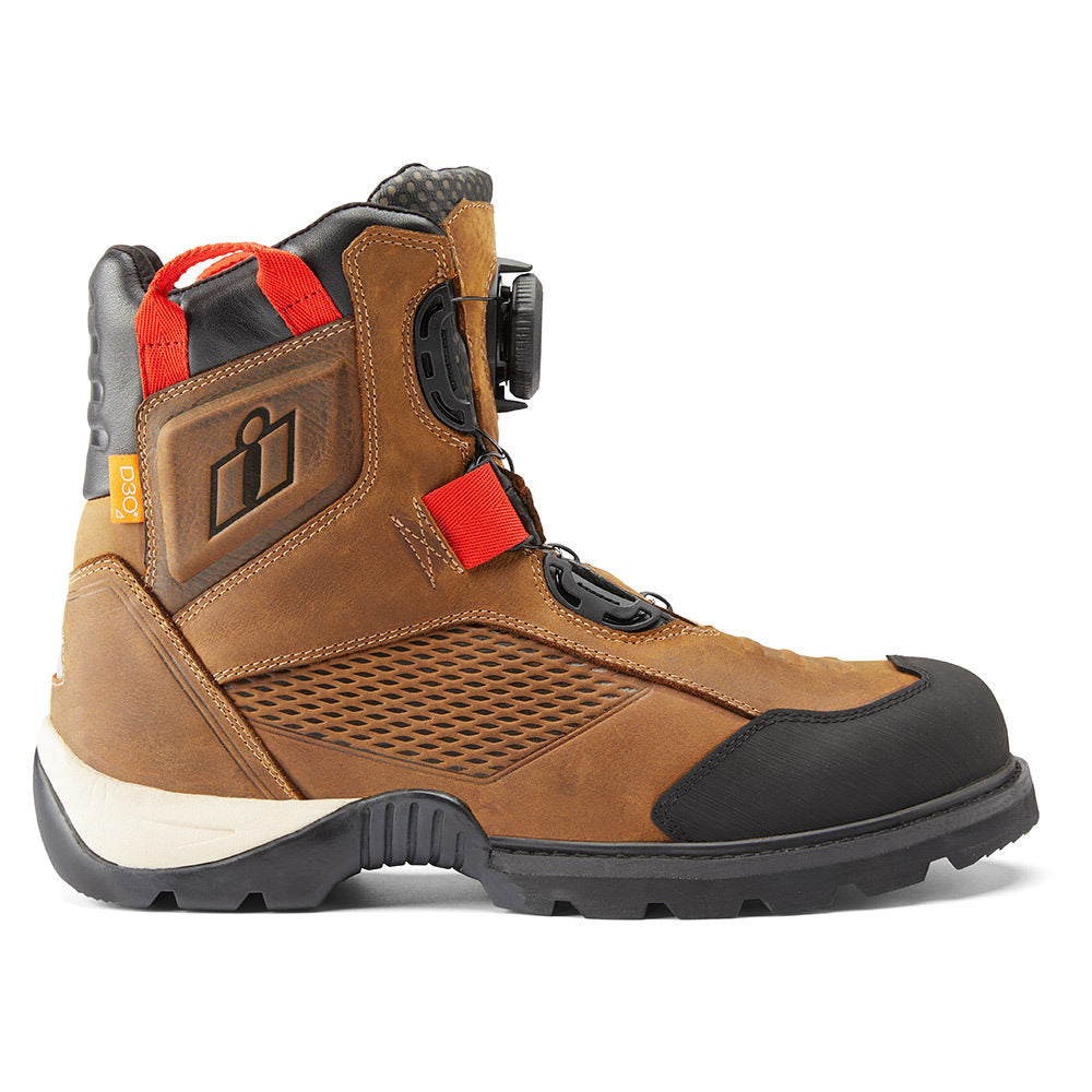 Icon Stormhawk Waterproof Boots - Brown