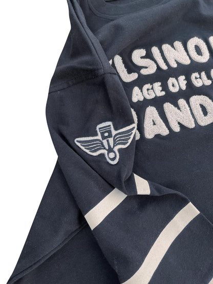Age of Glory Elsinore LS Tee - Washed Black/Ecru