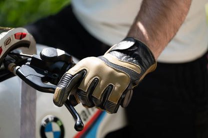 Age of Glory Hero Leather CE Gloves - Black/Sand