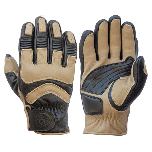 Age of Glory Hero Leather CE Gloves - Black/Sand