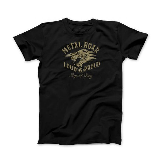 Age of Glory Metal Roar T-shirt - Washed Black