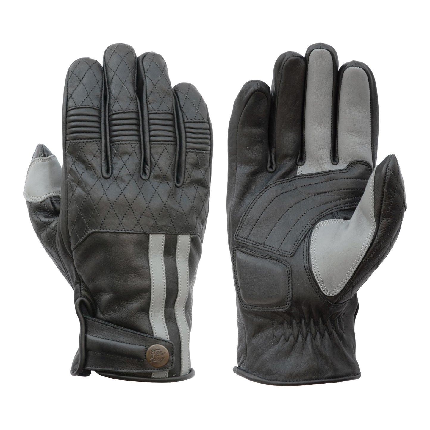 Age of Glory Miles Leather CE Gloves - Black/Grey