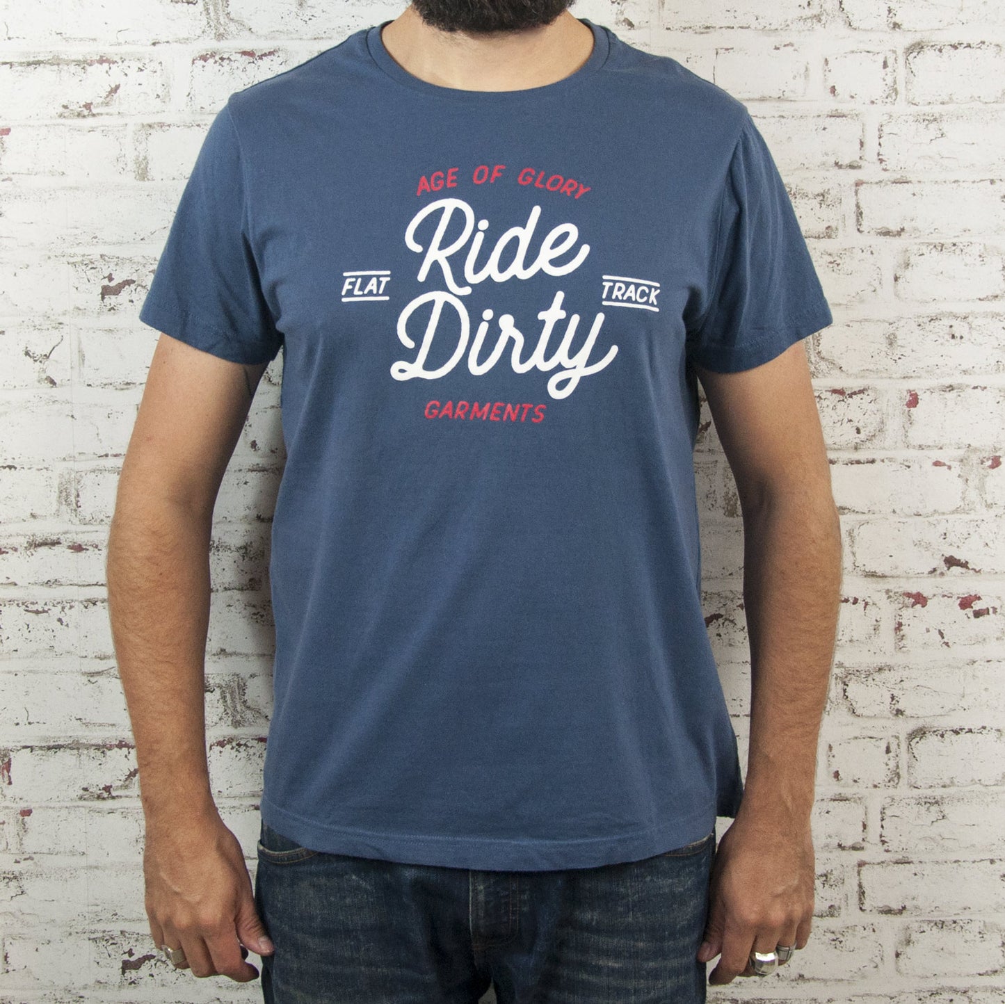 Age of Glory Ride Dirty T-shirt - Indigo
