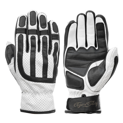 Age of Glory Victory Leather CE Gloves - Black/White
