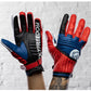Holyfreedom Flat Track Gloves - Red/Blue/Black