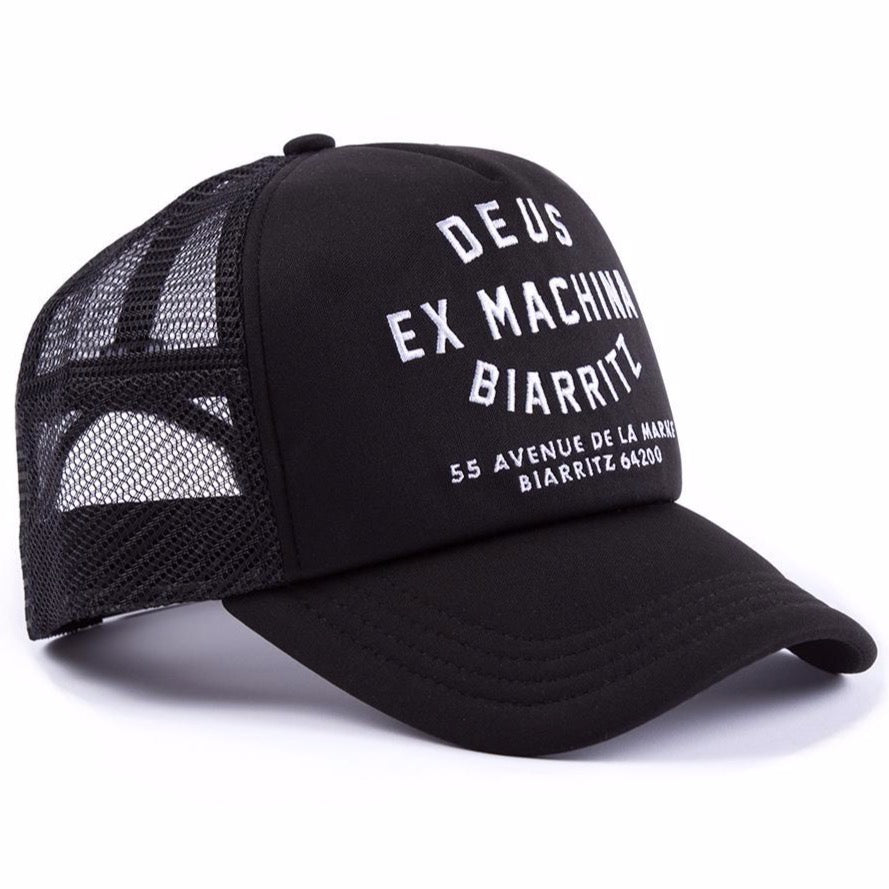 Deus Address Biarritz Trucker Cap - Black