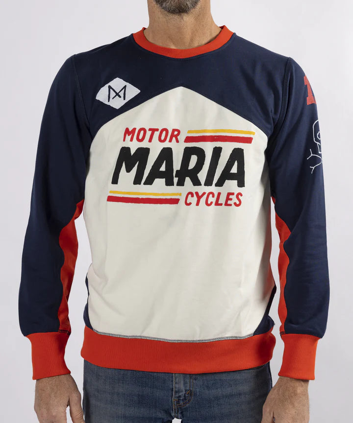 Maria Riding Company Racing Sweatshirt - Blue Jersey