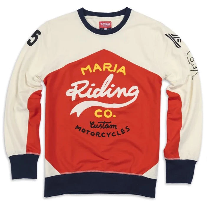 Maria Riding Company Racing Sweatshirt - Red Jersey