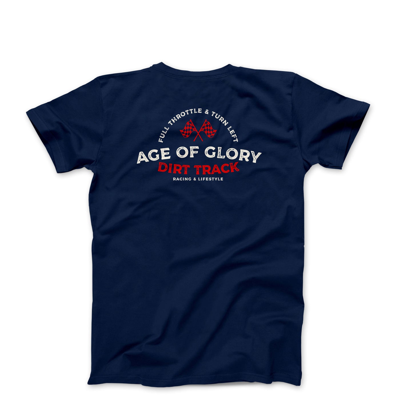 Age of Glory Checker Flags T-shirt - Navy