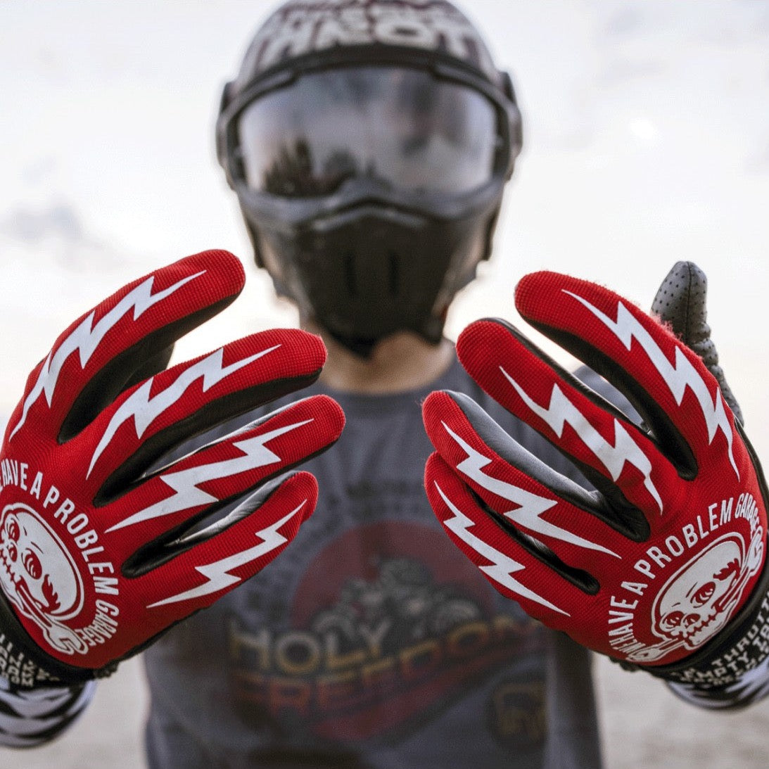 Holyfreedom Tools Motorcycle Gloves - Red