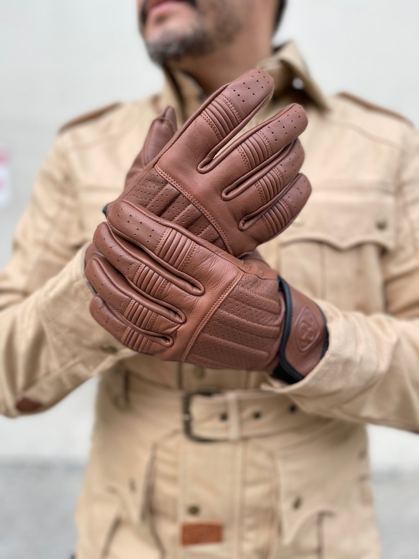 78 Motor Co Sprint Gloves MK4 - Havana Tan