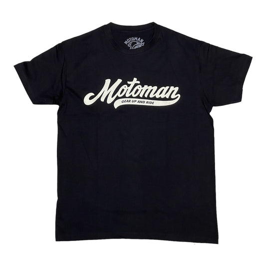 Motoman Script T-Shirt - Black