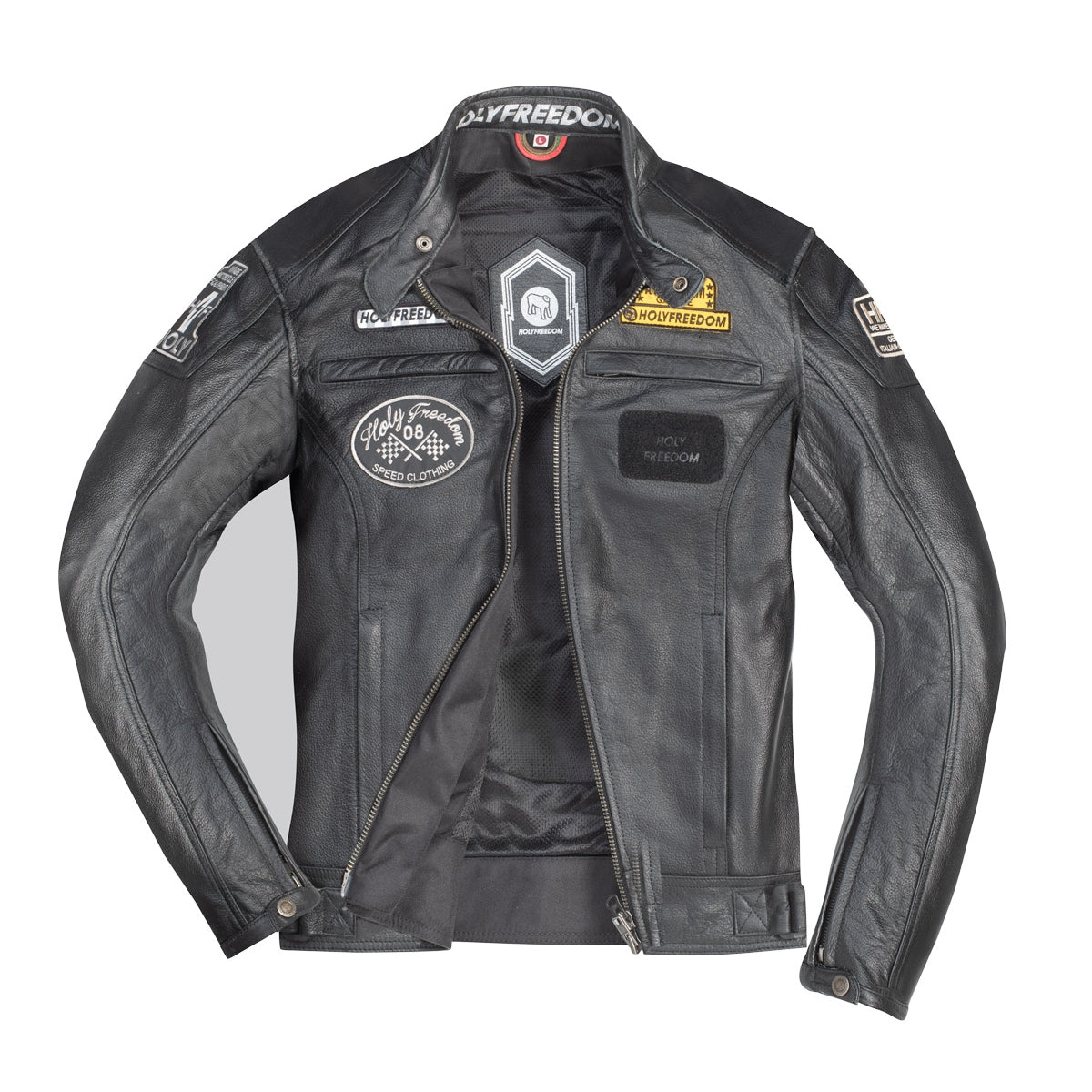 Holyfreedom Level Leather Jacket - Black