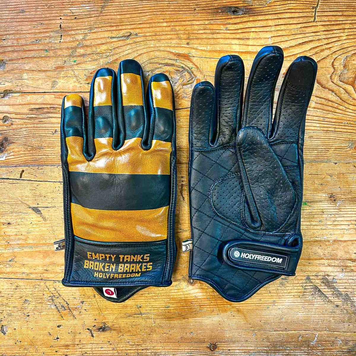 Holyfreedom Dalton Motorcycle Gloves - Mustard