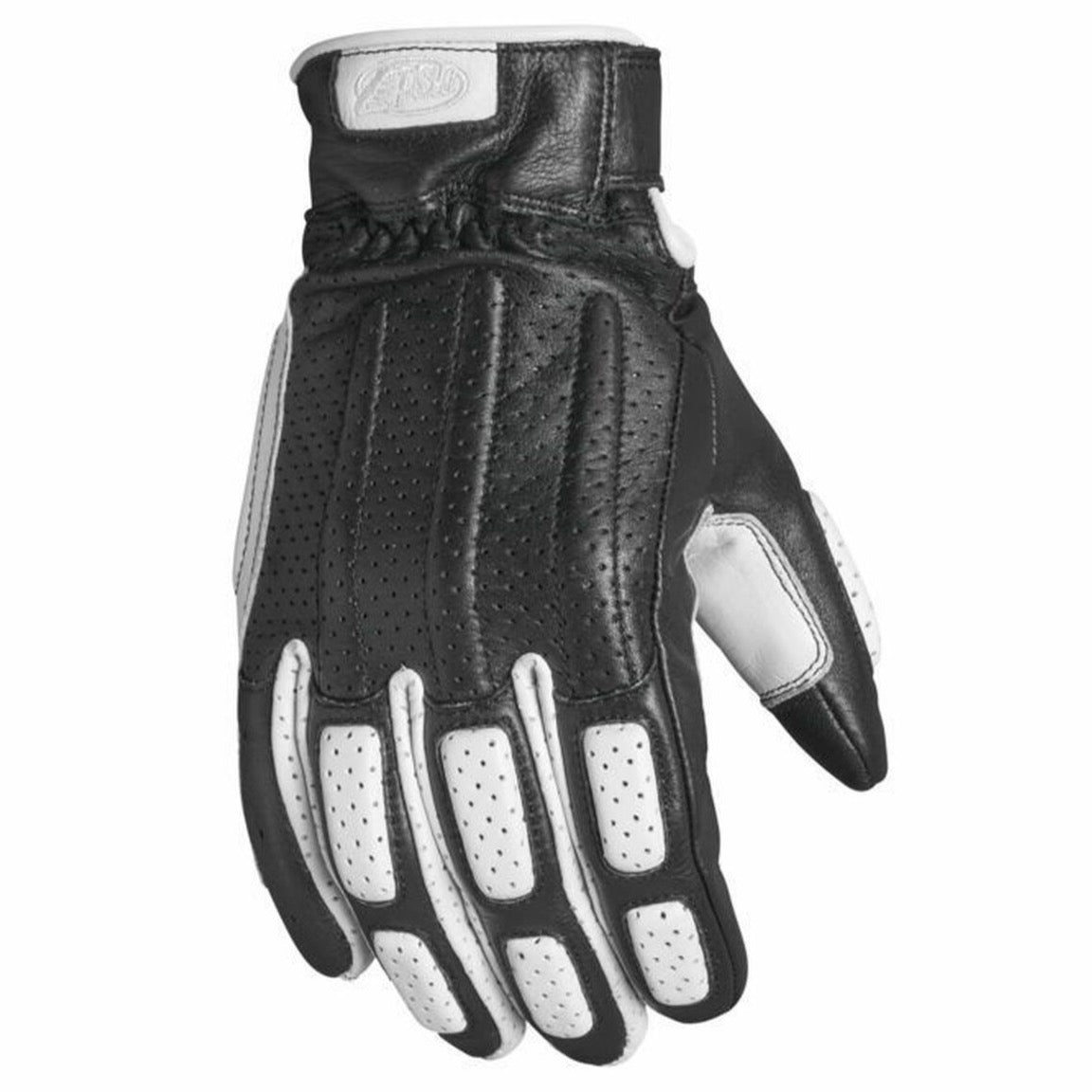 Roland Sands Rourke Gloves - Black/White