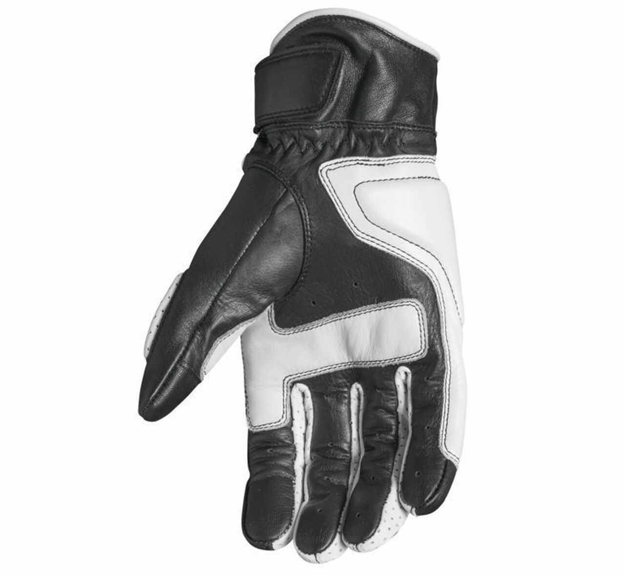 Roland Sands Rourke Gloves Black White MOTOMAN