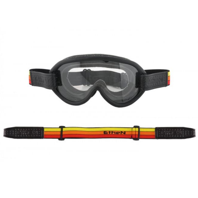 Ethen Scrambler Goggles - Orange Stripes