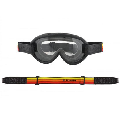 Ethen Scrambler Goggles - Orange Stripes