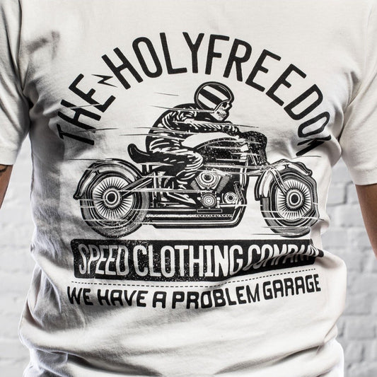 Holyfreedom Skeleton Rider T-shirt - White