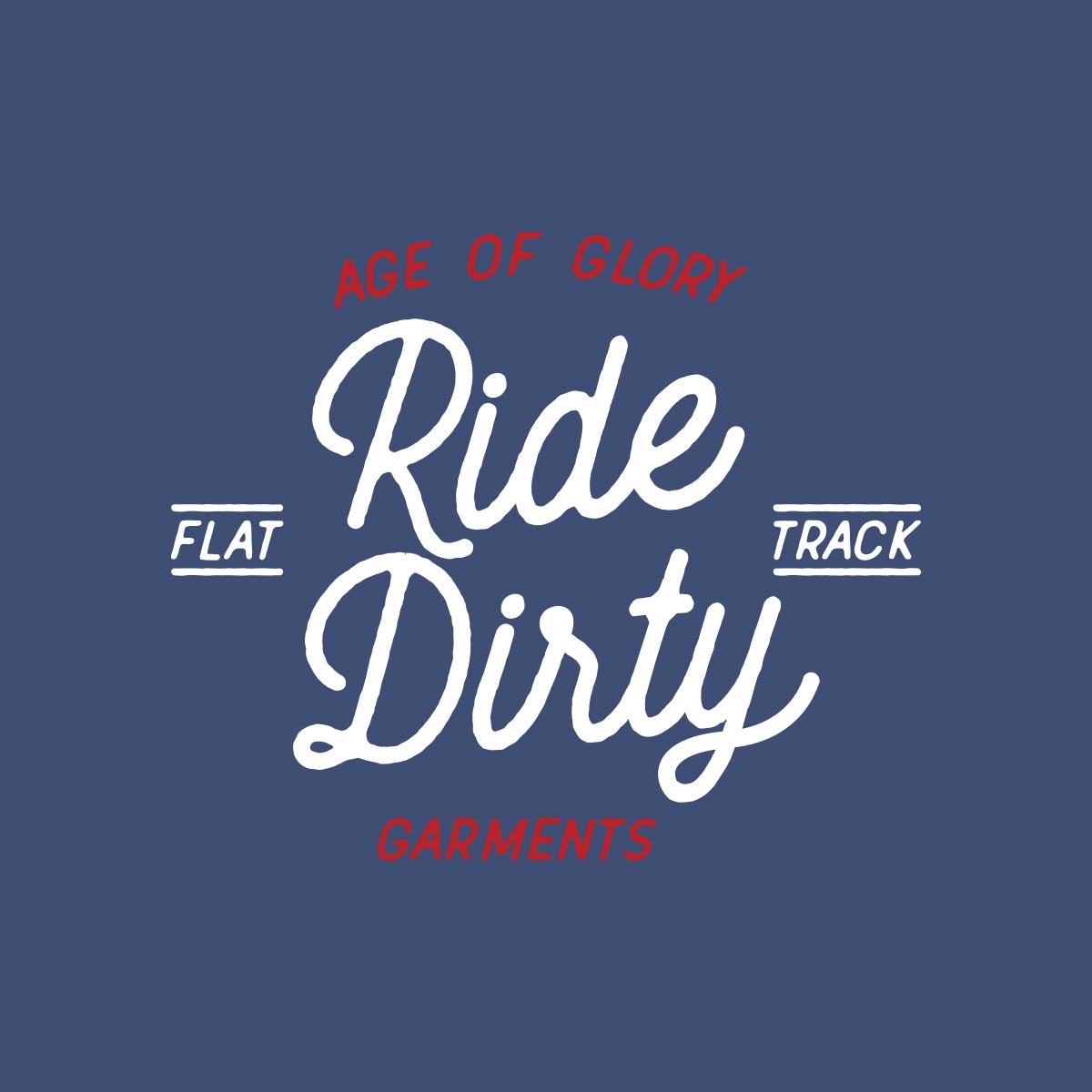 Age of Glory Ride Dirty T-shirt - Indigo