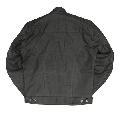 Age of Glory Worker Coated Denim Jacket - Black